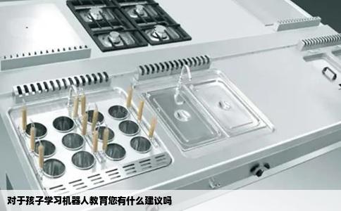 对于孩子学习机器人教育您有什么建议吗
