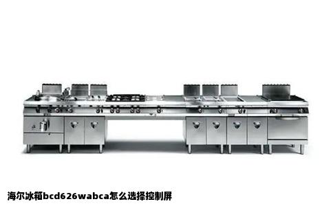 海尔冰箱bcd626wabca怎么选择控制屏