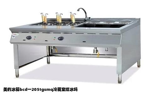 美的冰箱bcd一205tgsmq冷藏室结冰吗