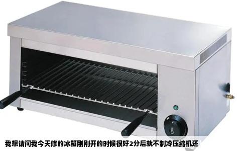 我想请问我今天修的冰箱刚刚开的时候很好2分后就不制冷压缩机还